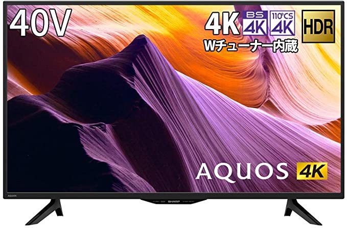 シャープ 40v型 4K 液晶TV 2020年製 4T-C40BH1 6ヶ月保証｜Yahoo 