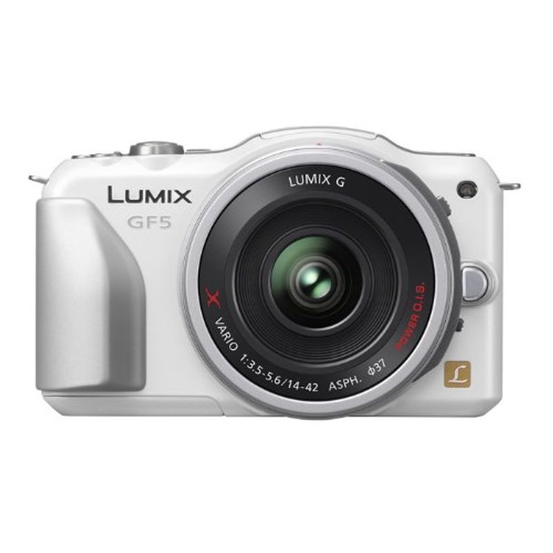美品】Pnasonic パナソニック LUMIX DMC-GF5X-W バッテリー2個 一眼