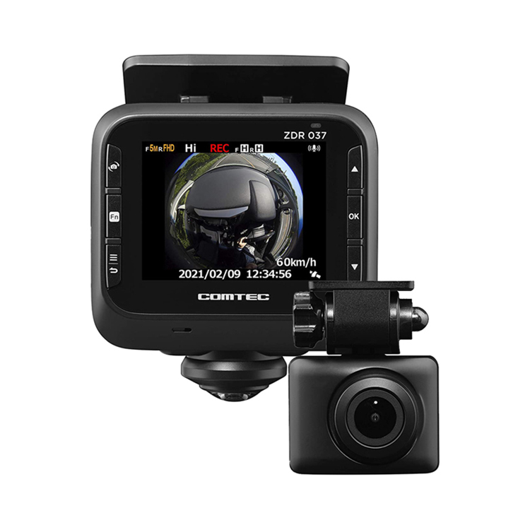 COMTEC 前後2カメラ 360°カメラ リヤカメラドライブレコーダー ZDR037
