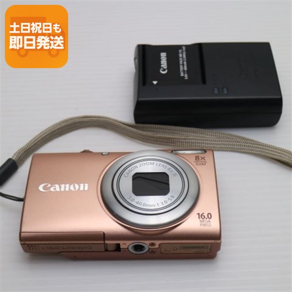 美品 Canon PowerShot A4000 IS ピンク 箱付 動作品 デジカメ コンデジ
