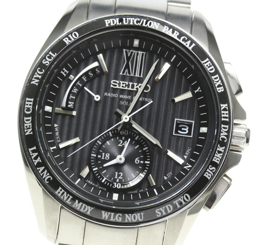 ジャンク SEIKO BRIGHTZ SAGA145 ブライツ 電波ソーラー 8B54-0AW0