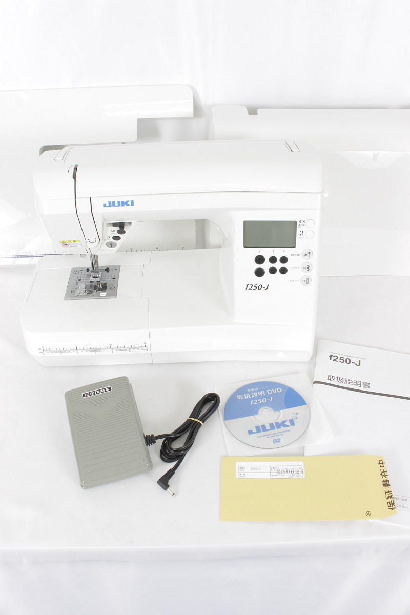 極美品】JUKI f250-J コンピューターミシン 自動糸切り 液晶操作 