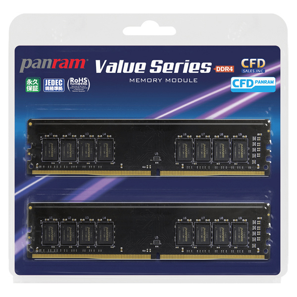CFD Panram DDR4-2666 デスクトップ用メモリ 4GBx2枚＝合計8GB 型番