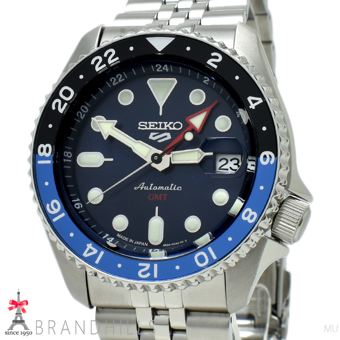 極上美品】SEIKO5 GMT 青黒べセル 4R34-00A0 SBSC003｜Yahoo!フリマ