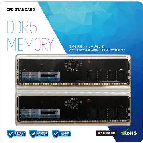DDR5-5600 PC5-44800 CL46 16GB 2枚 32GB CFD メモリ W5U5600CS｜Yahoo