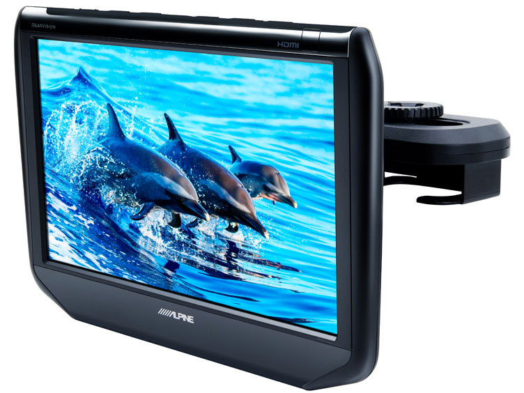Yahoo!オークション - アルパイン 9型WSVGA ヘッドレスト取付け型リア