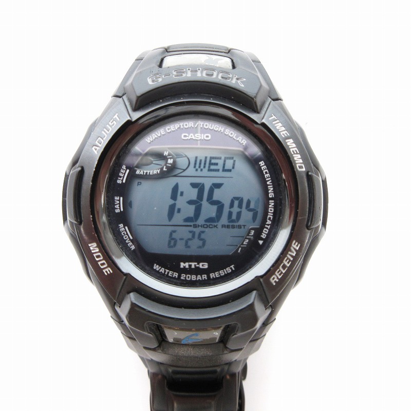★G-SHOCK 電波ソーラー MTG-910DJ-2JF 2次電池新品交換済 G-SHOCK 電波ソーラー MTG-910DJ ブラックフォース カシオ 中古品 電池
