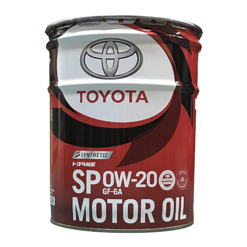 トヨタ純正 エンジンオイル SP 0W-20 GF-6A 20L ペール缶｜Yahoo