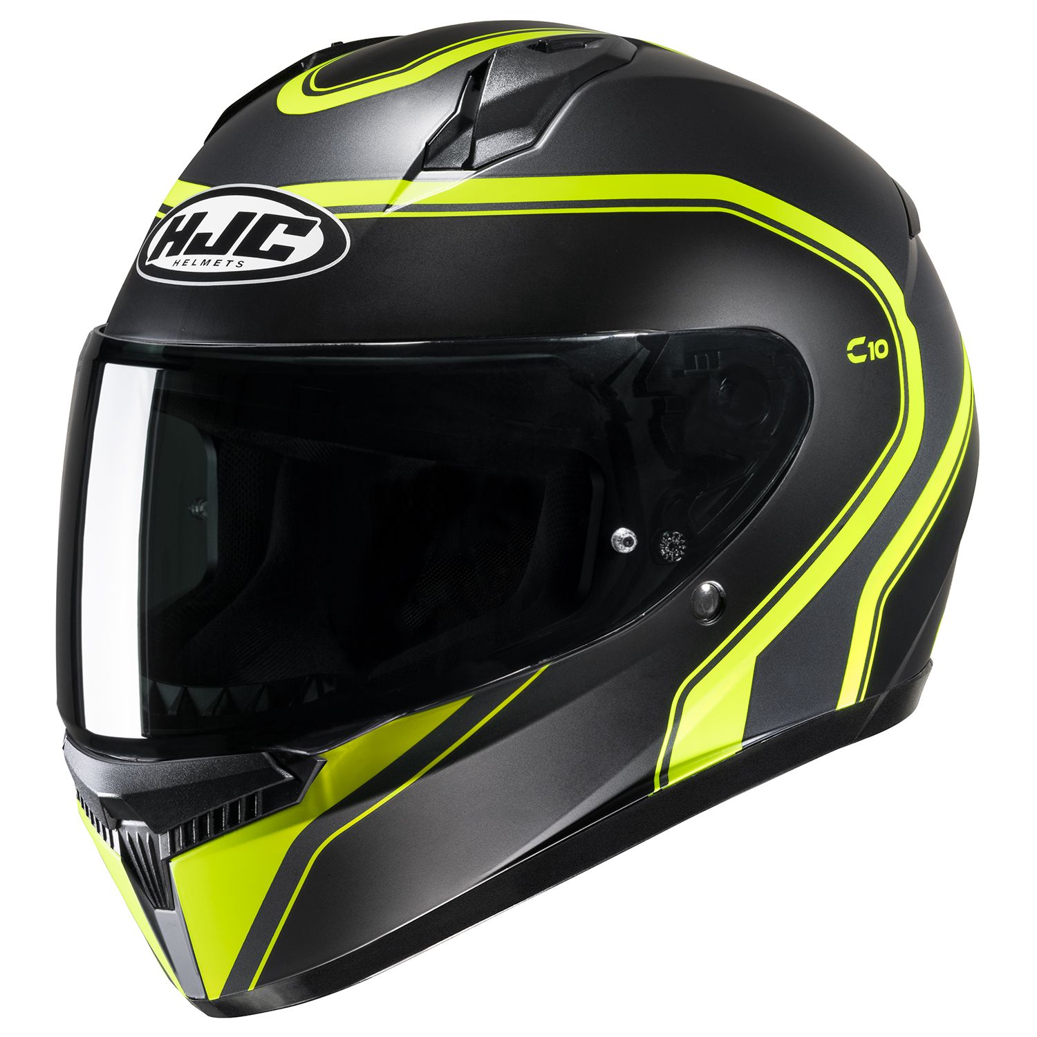 激安 新品 HJC C10 エリー Lサイズ ブラック／イエロー フル