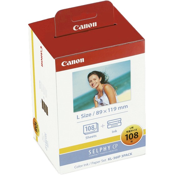 Canon SELPHY CP用 カラーインク/ペーパーセット KL-36IP 1箱＋インク
