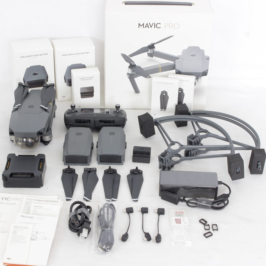 DJI Mavic Pro ドローン 本体 バッテリー5(2個はおまけ)個 プロペラ