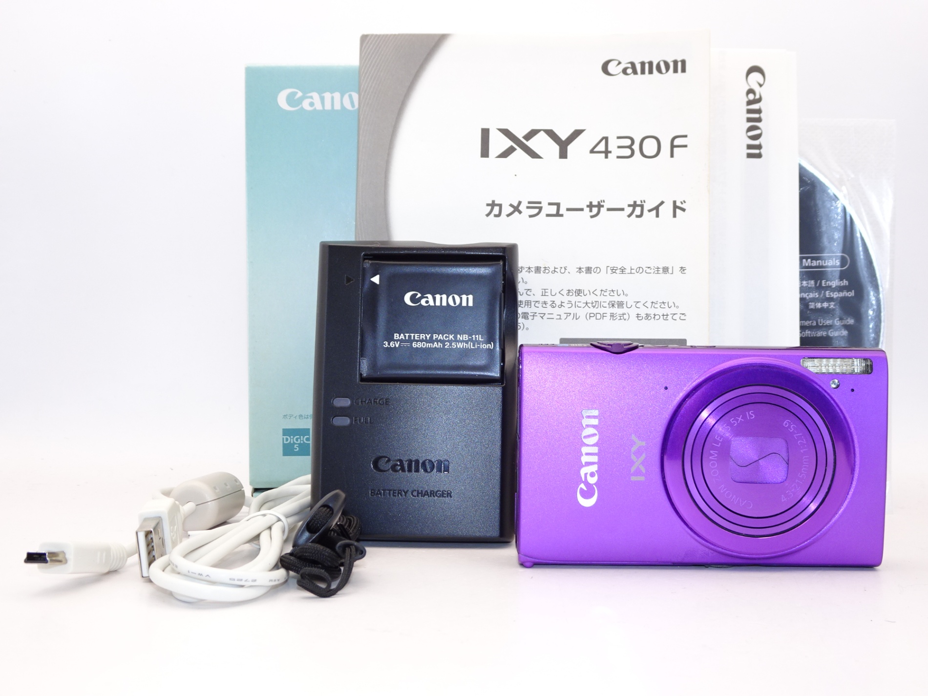 希少カラー 美品】Canon IXY 430F パープル デジカメ コンデジ｜Yahoo