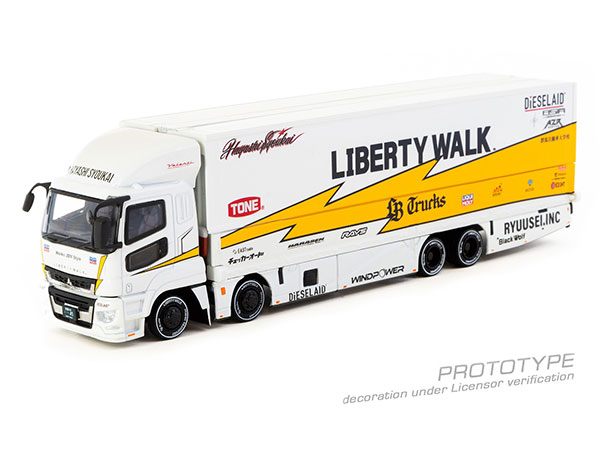 TARMAC WORKS 1/64 三菱ふそう スーパーグレート LIBERTY WALK｜Yahoo