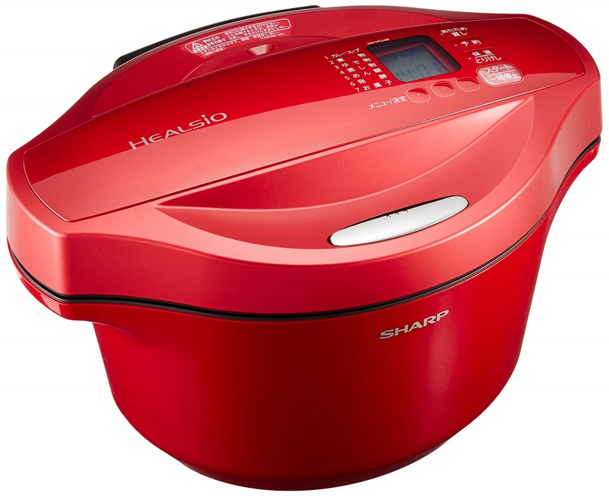 本体のみ SHARP ヘルシオ ホットクック KN-HT24B-R レッド 一部訳アリ