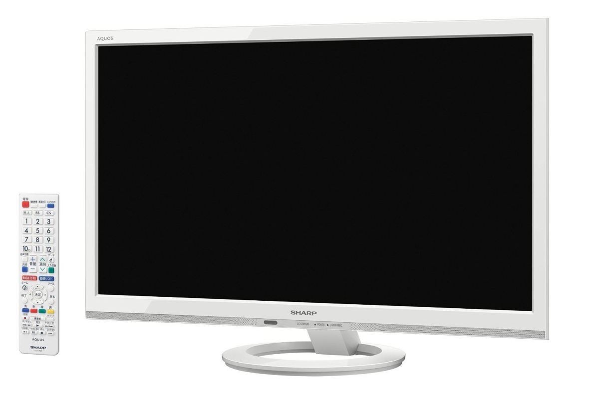 24インチ】SHARP AQUOS LC-24K30 リモコン・新品B-CAS付き 2015年製