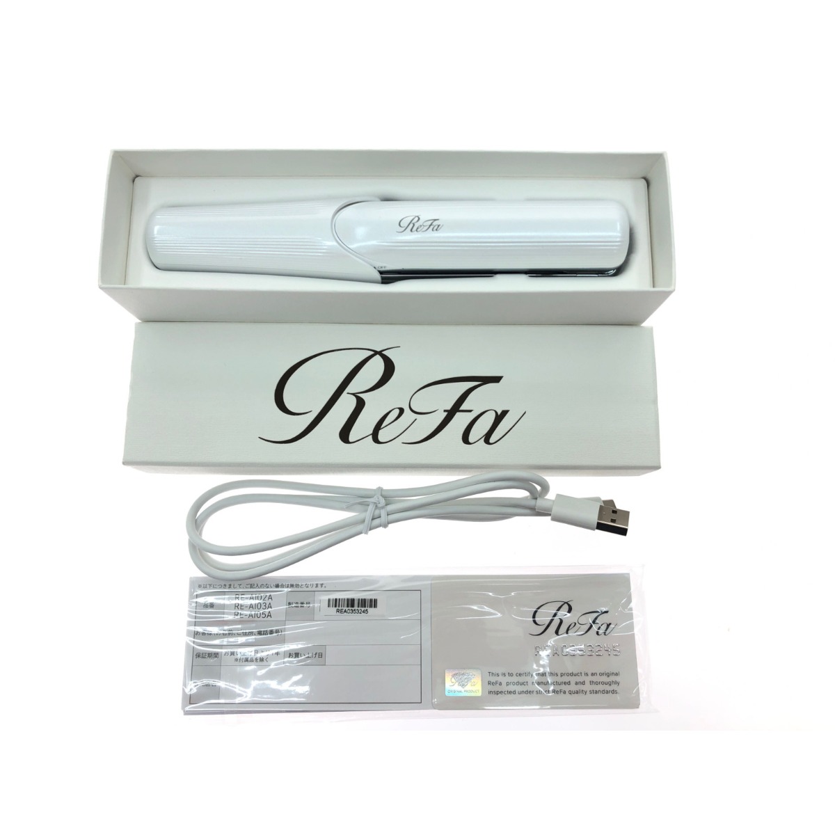 ReFa リファ フィンガーアイロン ホワイト 充電器セット｜Yahoo!フリマ