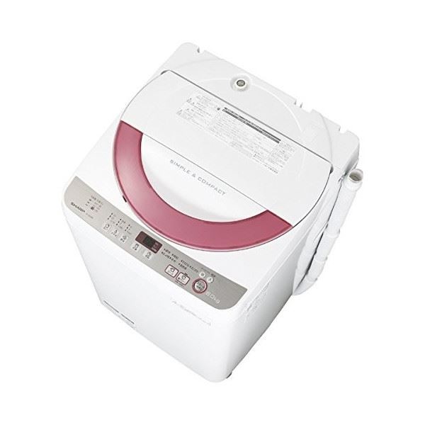 SHARP 全自動洗濯機 ES-GE60R 6 0kg ピンク系 2016年製 シャープ 