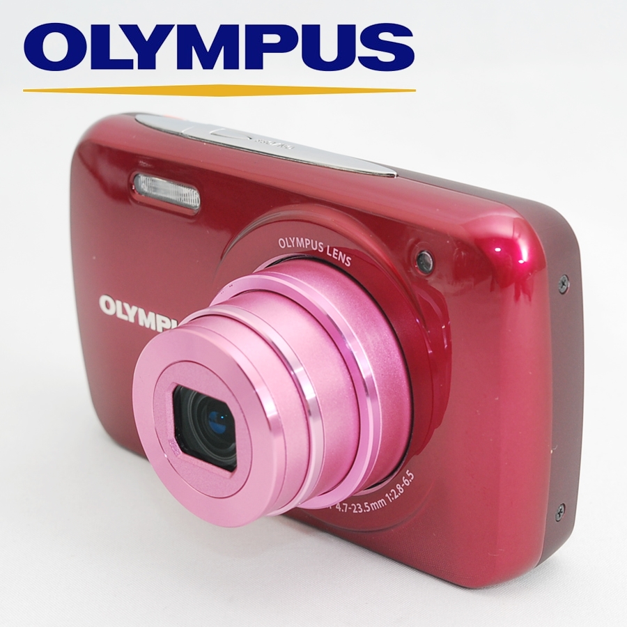 OLYMPUS VH-210 レッド コンパクトデジタルカメラ 付属品完備 元箱付