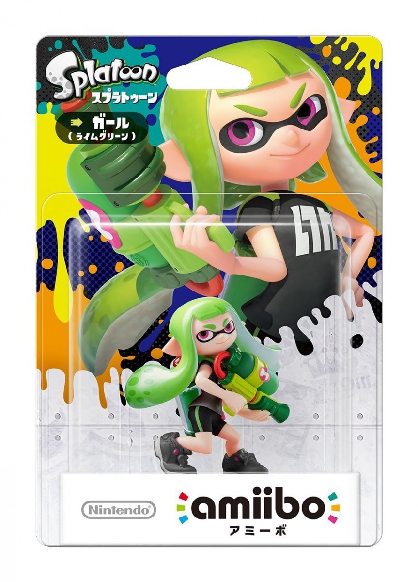 amiibo ガールライムグリーン　ボーイパープル　イカオレンジ　未開封　あつ森 amiibo ガール ライムグリーン イカ オレンジ ボーイ パープル Switch