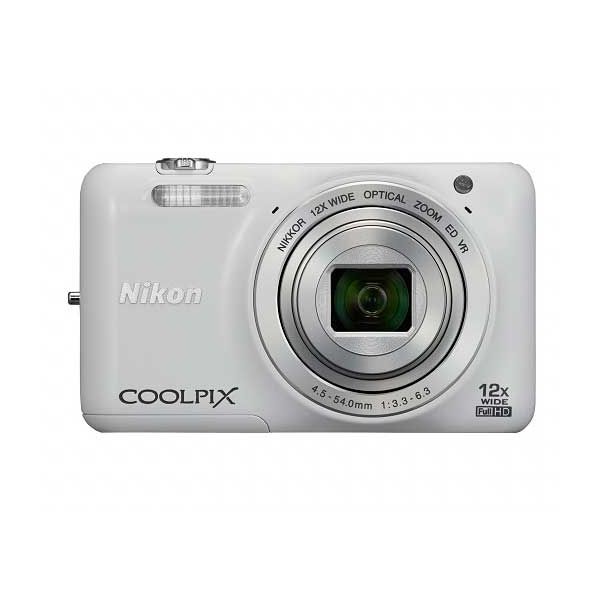 Nikon COOLPIX S6600 16MP 12x ホワイト 充電器付き 動作確認済み