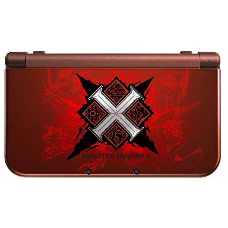 ニンテンドー NEW 3DS LL モンスターハンターX 本体 RED-001 動作確認