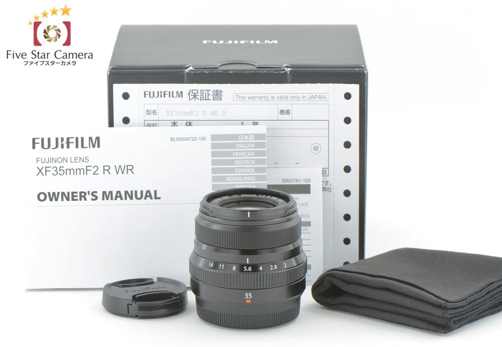 FUJIFILM FUJINON XF35mmF2 R WR 単焦点レンズ ブラック｜Yahoo!フリマ