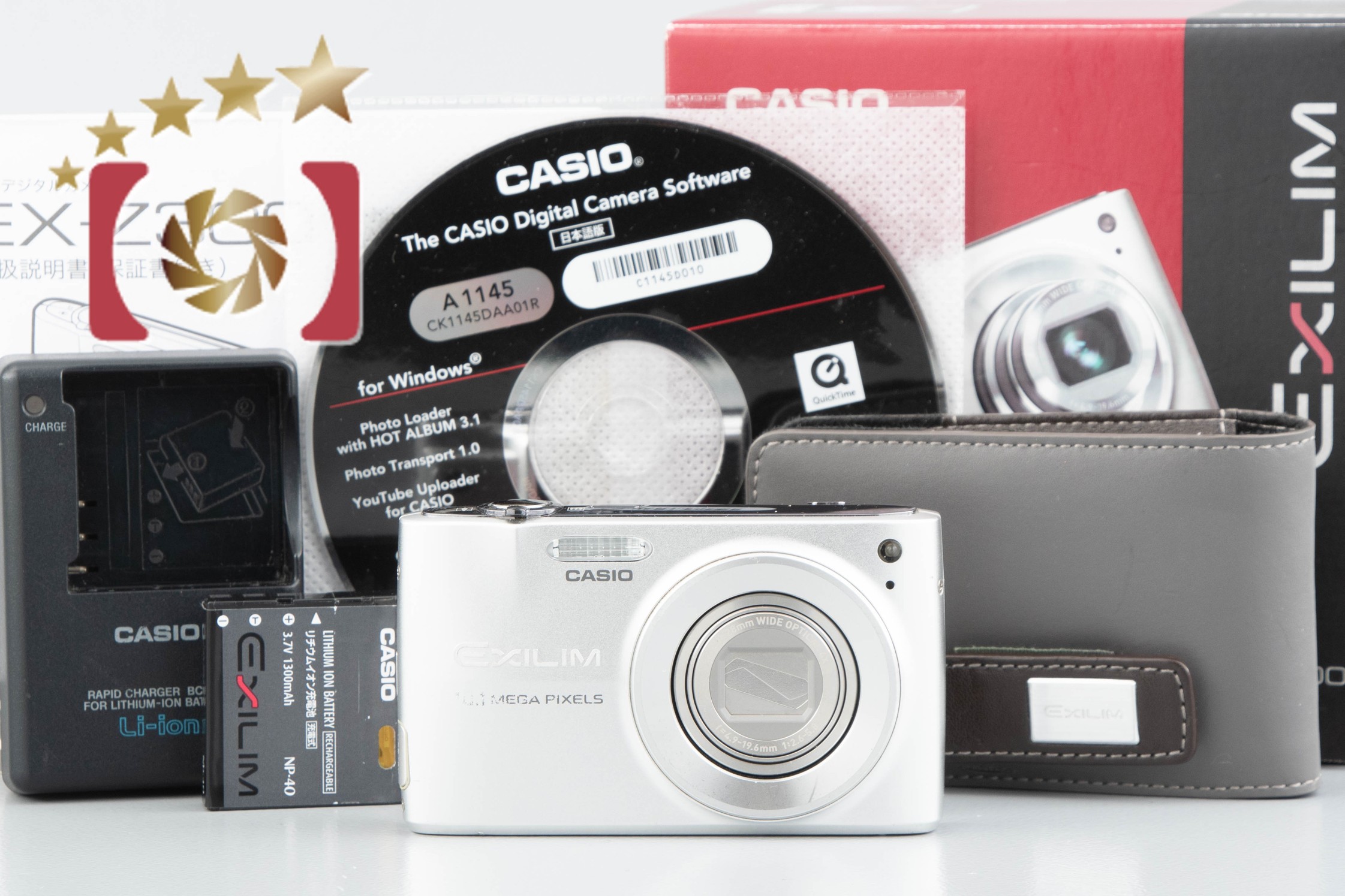 CASIO EXILIM EX-Z300 10 1 MEGA PIXELS デジタルカメラ シルバー 作動