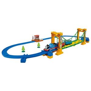 プラレール トーマス ぐらぐらつり橋 どきどきマウンテンとつなげる 