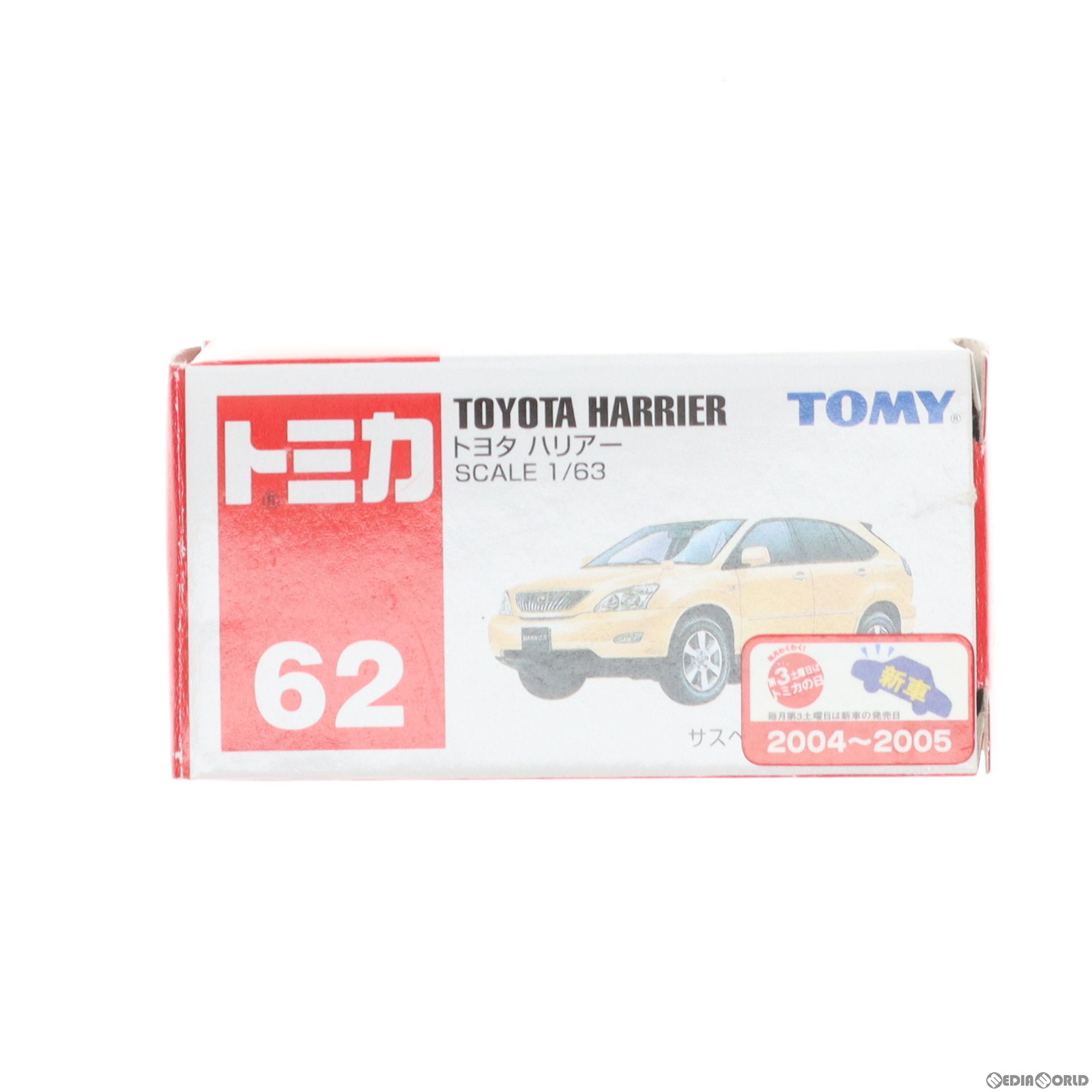 トミカ 62 トヨタ ハリアー SCALE 1/63 2004-2005 ゴールド｜Yahoo