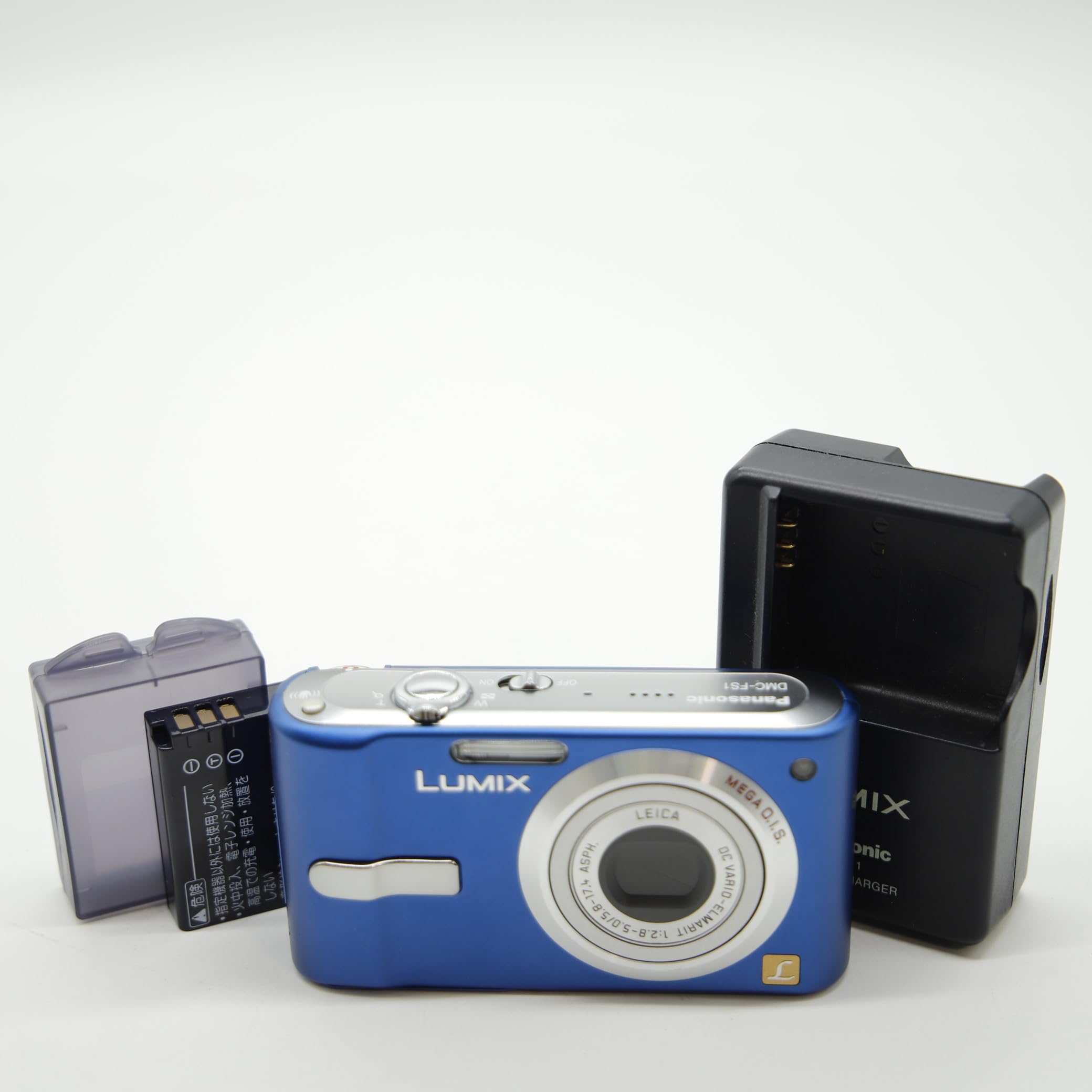 パナソニック LUMIX DMC-FS1 ブルー コンデジ カメラ 中古 Panasonic LUMIX DMC-FS1 コンパクトデジタルカメラ ブルー ジャンク品