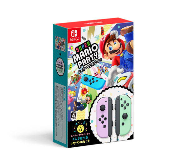 【Switch】スーパー マリオパーティ 4人で遊べる Joy-Conセット(パステルパープル/パステルグリーン)