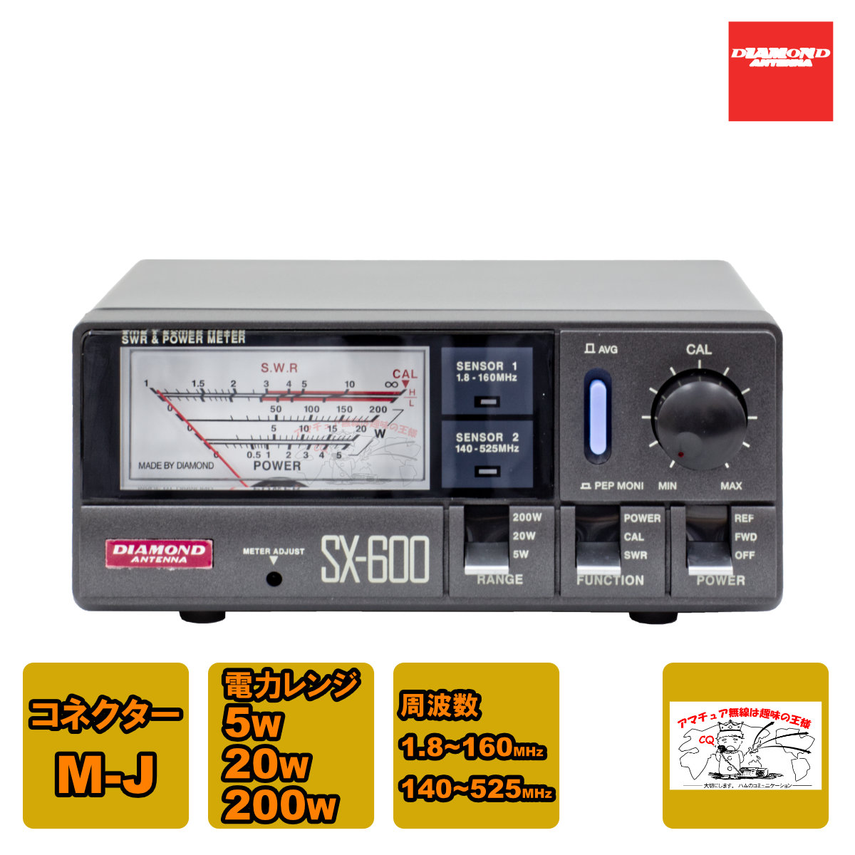 DIAMOND 第一電波工業 通過形SWRパワー計 SX-600｜Yahoo!フリマ（旧