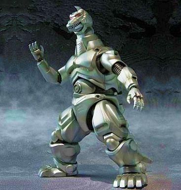 開封済み】S H MonsterArts メカゴジラ 初回特典メガバスターパーツ同