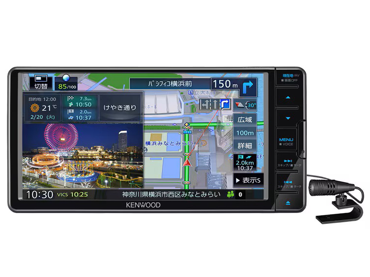 KENWOOD 彩速ナビ 型式 MDV-X711W DVD再生 Bluetooth テレビ フルセグ