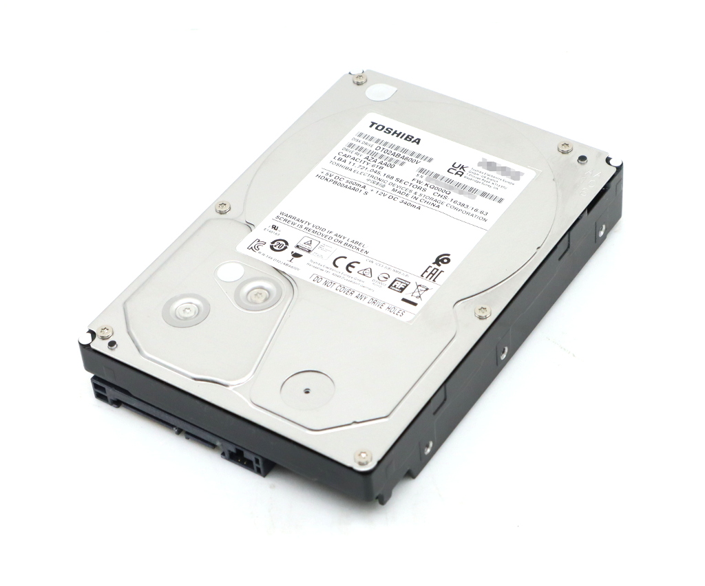 6TB TOSHIBA / DT02ABA600V【使用時間 14h】2026年製 新品同様 3 5