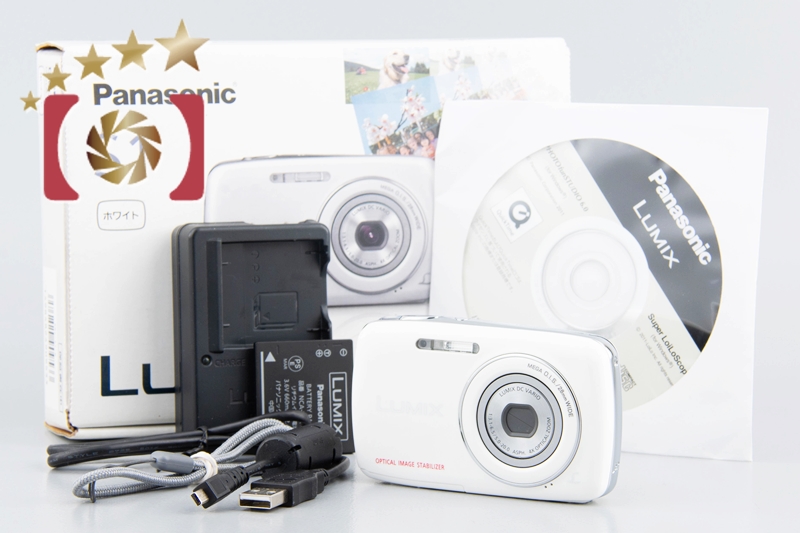 Panasonic LUMIX DMC-S1 動作確認済 スマホ転送 ホワイト コンパクト