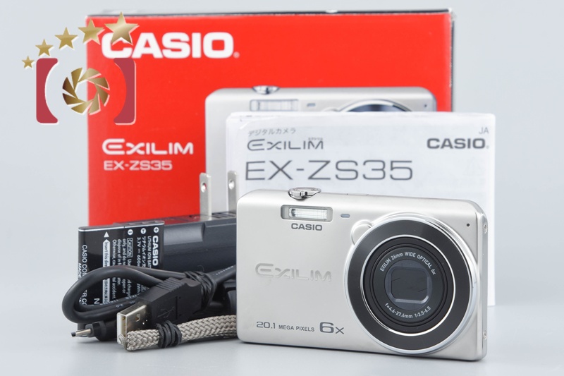動作確認済み】CASIO EXILIM EX-ZS35 シルバー 20 1メガピクセル 光学6