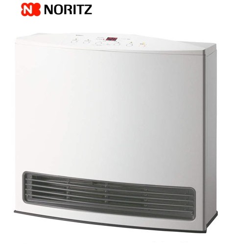 値下げ【美品】NORITZ 都市ガスファンヒーター　GFH-4005S-W5 ノーリツ 都市ガス用 NORITZ GFH-4005S-W5 暖房器具 ガスファン
