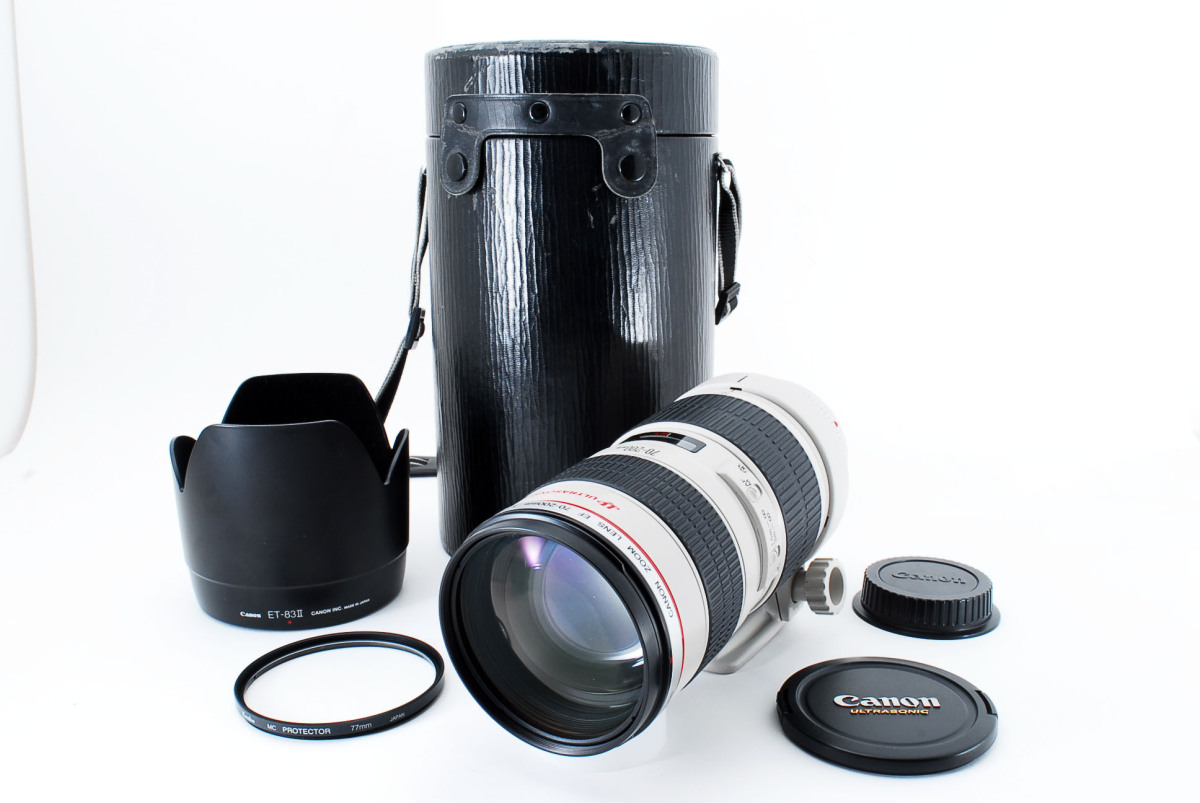 CANON EFレンズ F2 8 L 70-200mm USM 中古品 塗装剥がれアリ 動作確認 