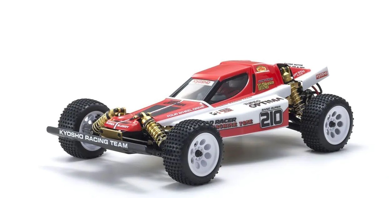京商 1/10 電動RC 4WD オフロードレーサー ターボオプティマ 復刻版