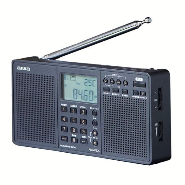 aiwa WORLD BAND RADIO AR-MDS25 FM/AM/SW ワールドバンドラジオ 短波