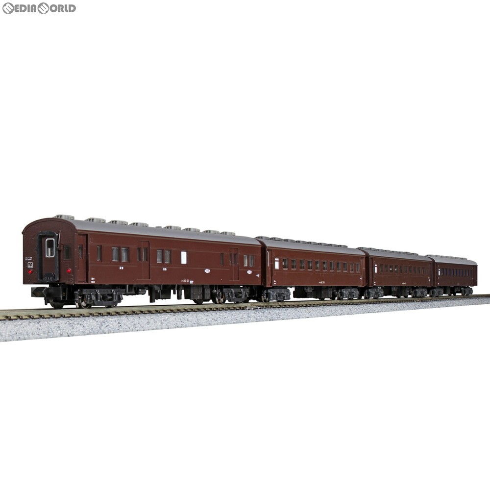KATO／室内灯付き 旧型客車 4両セット(茶)オハ46 オハフ45 スユニ60