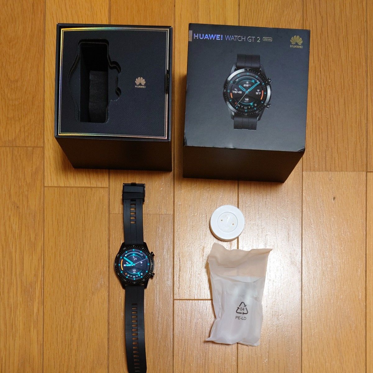 HUAWEI WATCH GT2 46mm スマートウォッチ 腕時計 GT2 ファーウェイ GT Black ブラック 黒