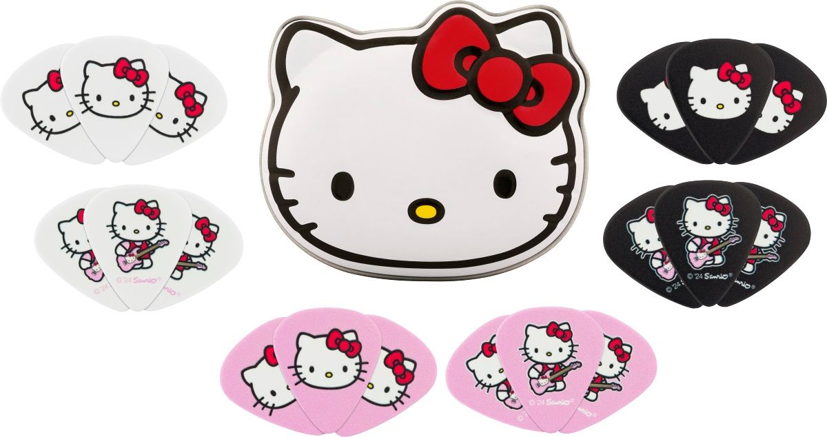 Fender x Hello Kitty 18 Pack Pick Tin Medium ハローキティ　フェンダー　ギターピック