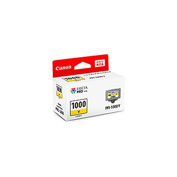 〔純正品〕 Canon キャノン インクカートリッジ/トナーカートリッジ 〔0549C004 PFI-1000Y イエロー〕