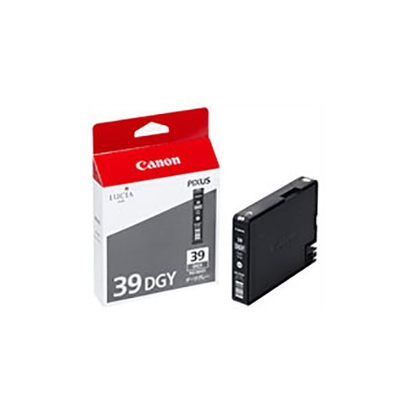 (業務用5セット) 〔純正品〕 Canon キャノン インクカートリッジ/トナーカートリッジ 〔4858B001 PGI-39DGY ダークグ