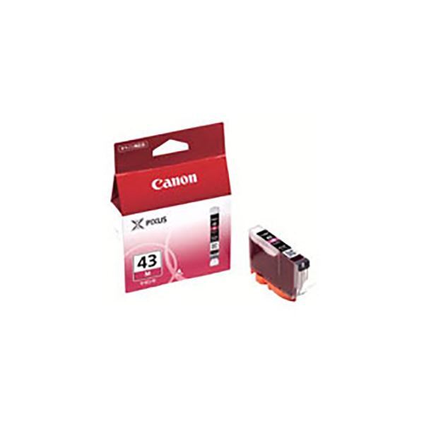 (業務用5セット) 〔純正品〕 Canon キャノン インクカートリッジ/トナーカートリッジ 〔6378B001 BCI-43M マゼンタ〕