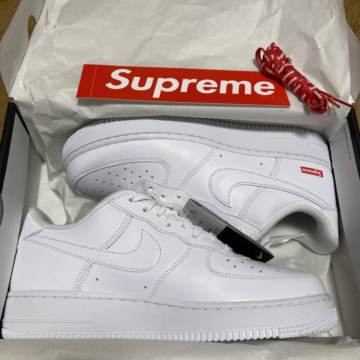 正規　ナイキ　NIKE Supreme シュプリーム エアフォース1 27.5 27 5cm】Supreme/Nike Air Force 1 Lowシュプリーム ナイキ エア