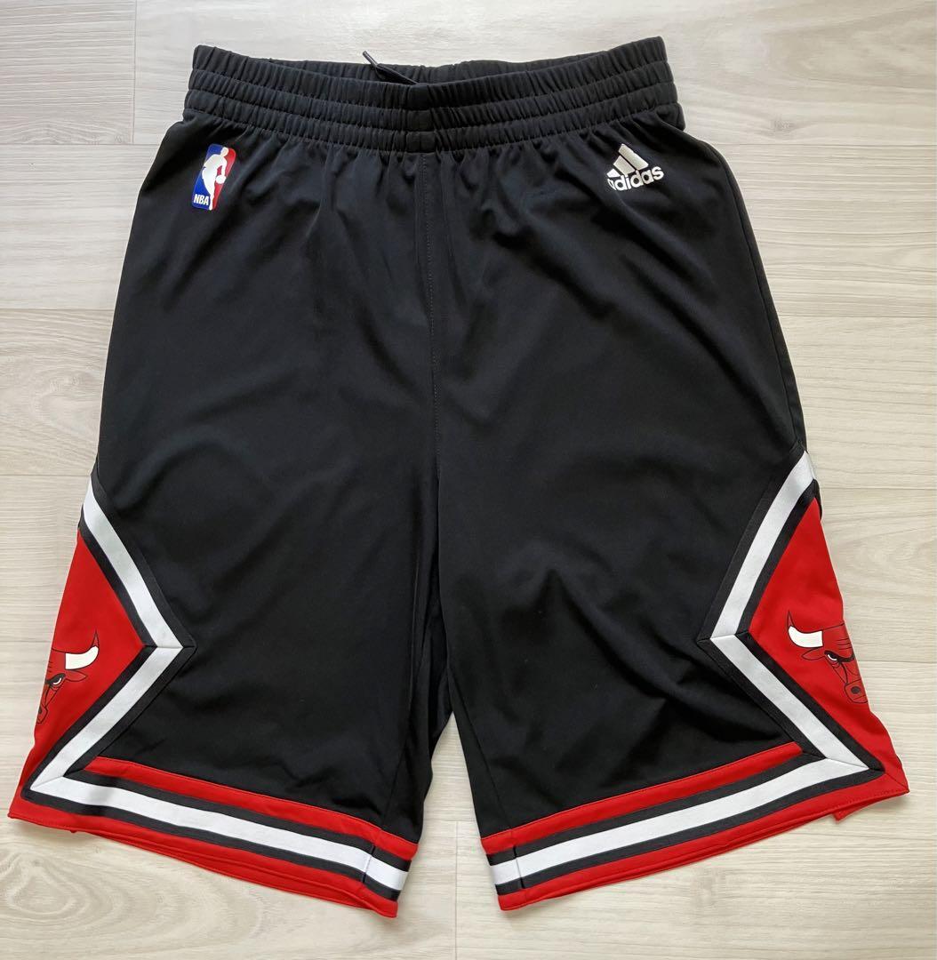 NBA BULLS シカゴ・ブルズ ★adidas アディダス ジュニア キッズ ユース 160㎝ 子供 バスパン ショーツ ユニフォーム バスケ　ジョーダン