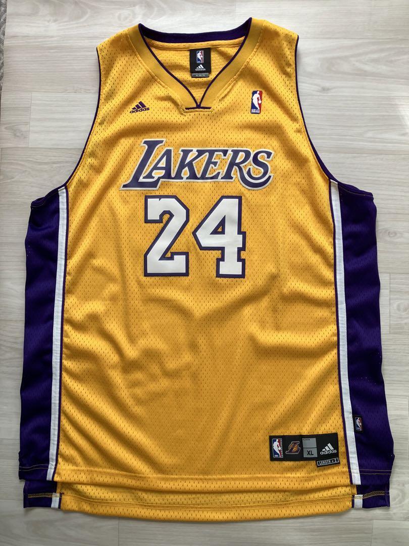 NBA BRYANT #24 コービー・ブライアント LAKERS ロサンゼルス・レイカーズ ★adidas アディダス ユニフォーム ジャージ XL 刺繍 ジョーダン